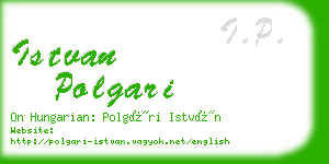istvan polgari business card